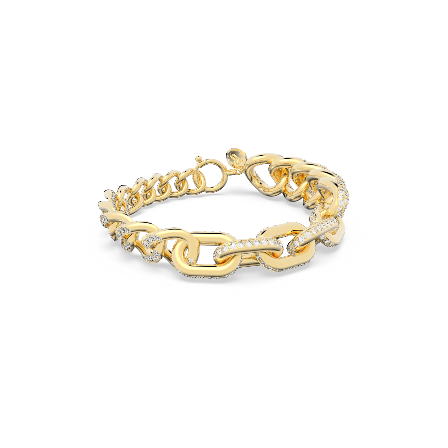 Swarovski - Braccialetto Dextera, Pavé, Bianco, Placcato color oro Ref. 5622223 - SWAROVSKI