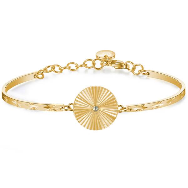 Bracciale CHAKRA in acciaio e pvd oro con - BROSWAY