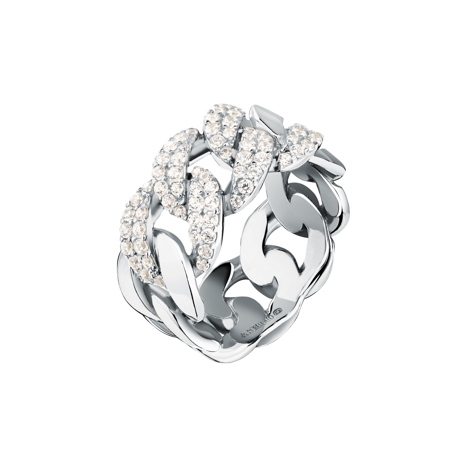 Anello Morellato Trame in argento 925, con zirconi misura 14 - SAAG07014 - MORELLATO