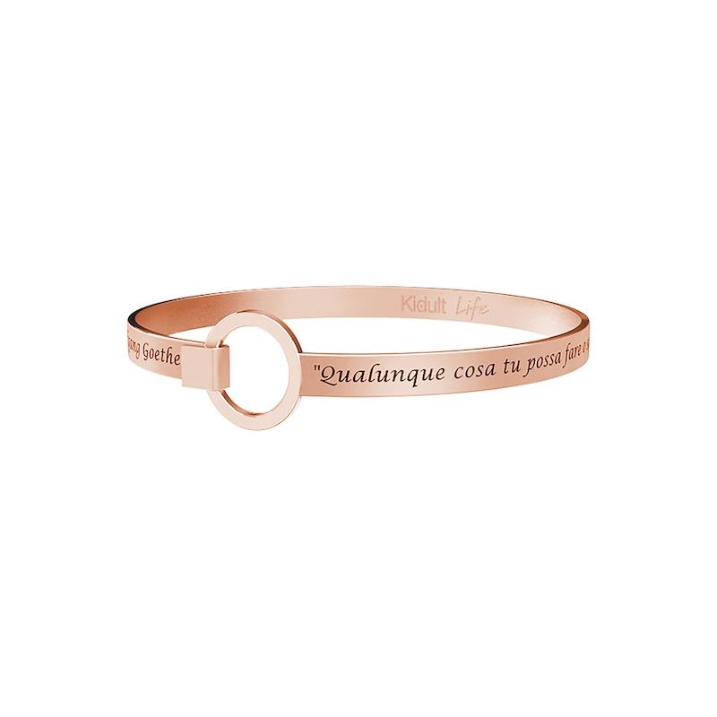 Gioielli Kidult - Bracciale in acciaio 316L e Pvd Ros&eacute; Ref. 731672 - KIDULT