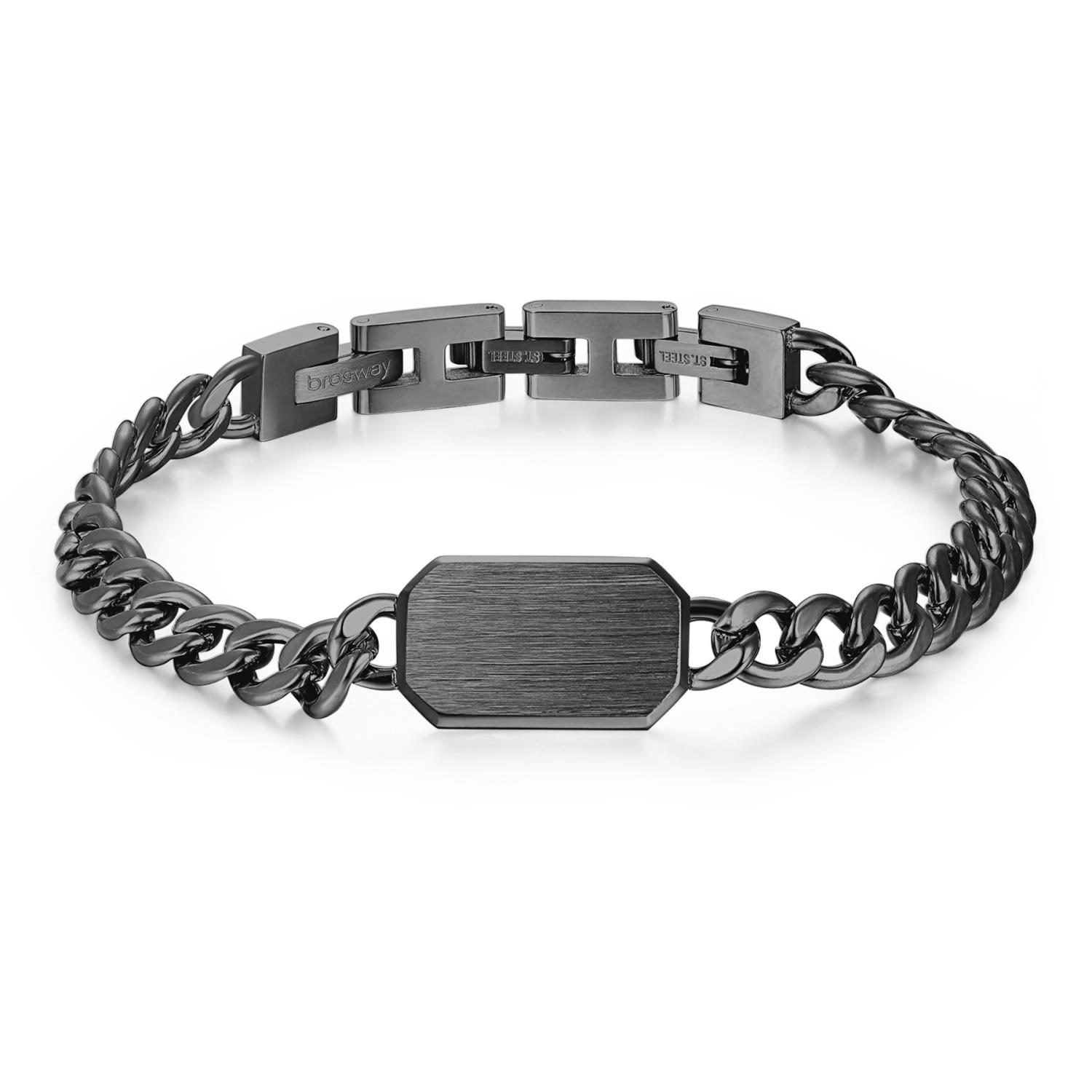 Brosway - Bracciale INK in acciaio e pvd gun Ref. BIK16 - BROSWAY
