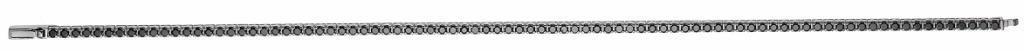 Bracciale Tennis Zancan da uomo in Argento e Spinelli neri Ref. ESB077 - ZANCAN