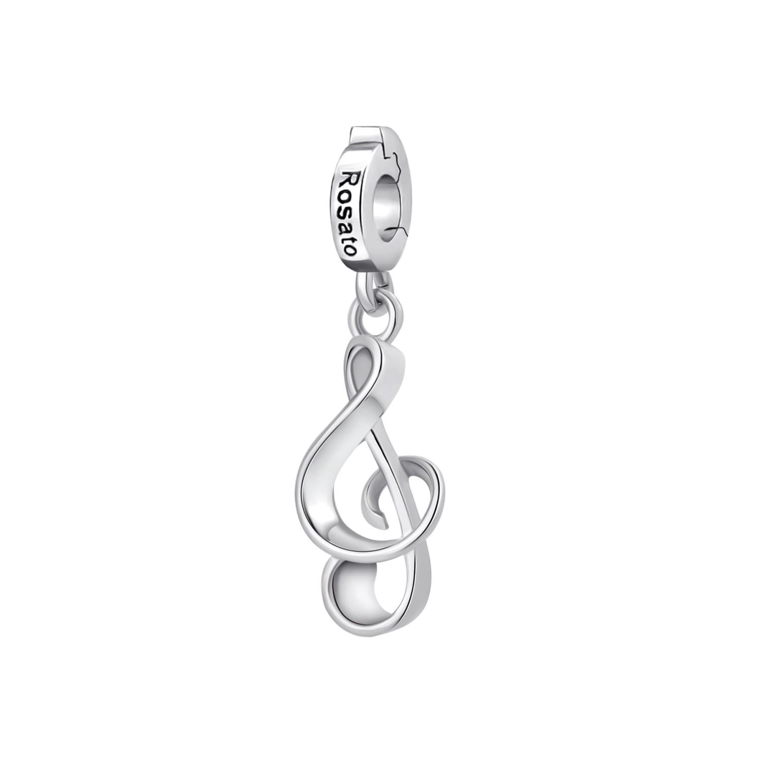 Rosato - Charm STORIE argento 925/1000, rodio a forma di chiave di violino Ref. RZ237R - ROSATO