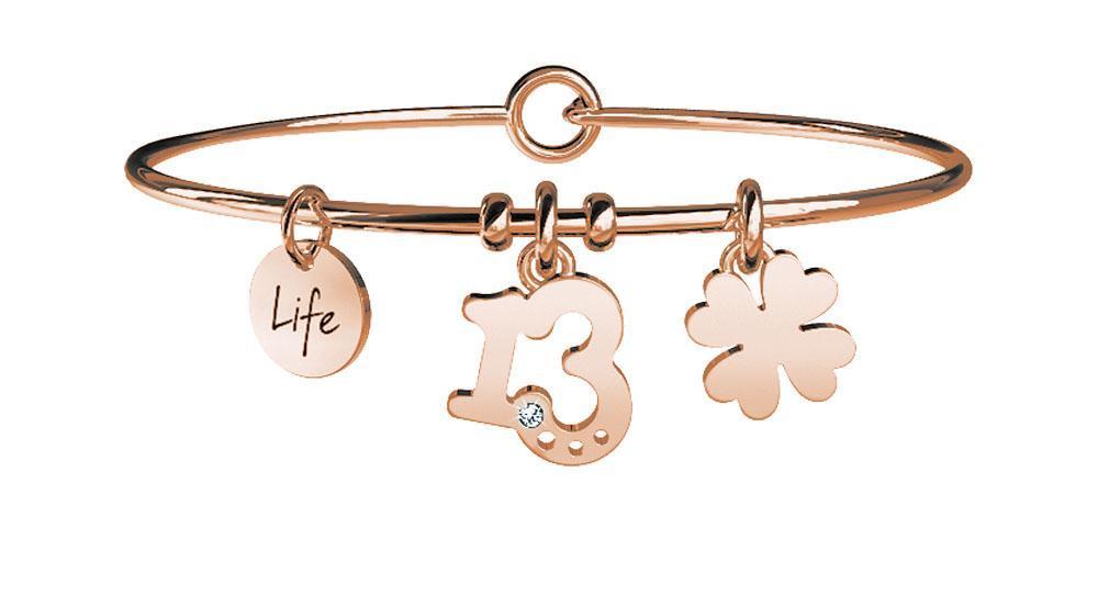 Gioielli Kidult - Bracciale in acciaio 316L e Pvd Ros&egrave; Ref. 731025 - KIDULT