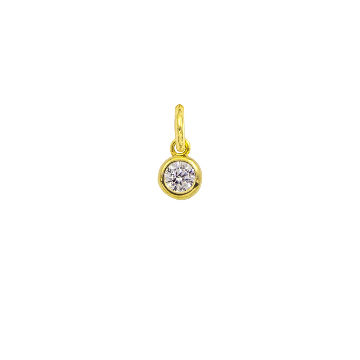 Charm Luce in Oro 9 Kt e Zirconi  Ref. A0170G9 - FACCO