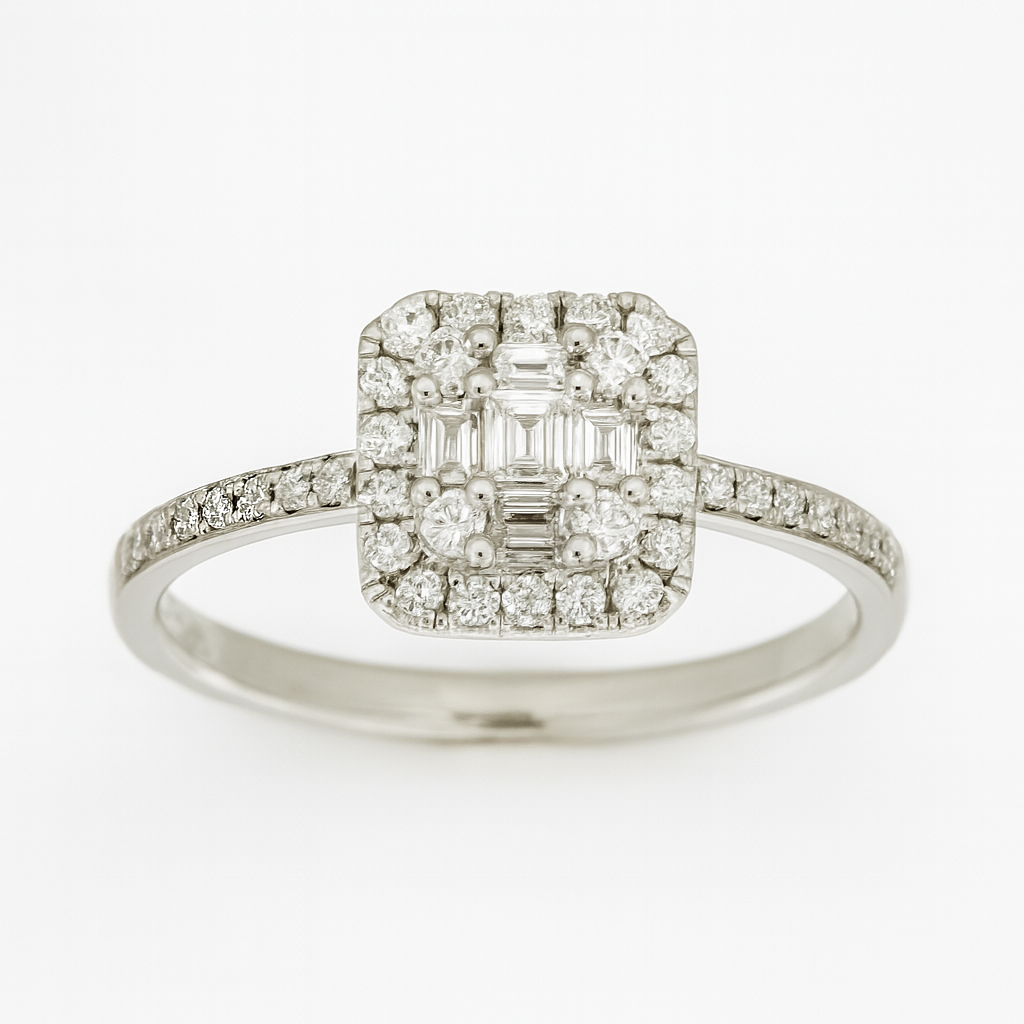 Anello Giorgio Visconti in Oro Bianco e Diamanti ABX16953 - GIORGIO VISCONTI