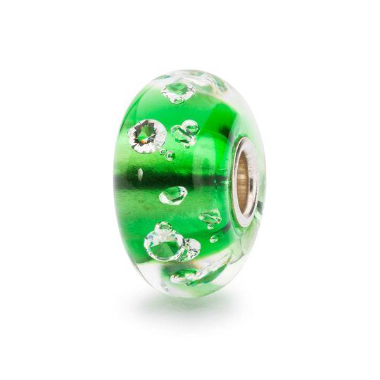 Trollbeads Bead in Vetro - Beads Diamante Verde Ref. TGLBE-00075 - TROLLBEADS