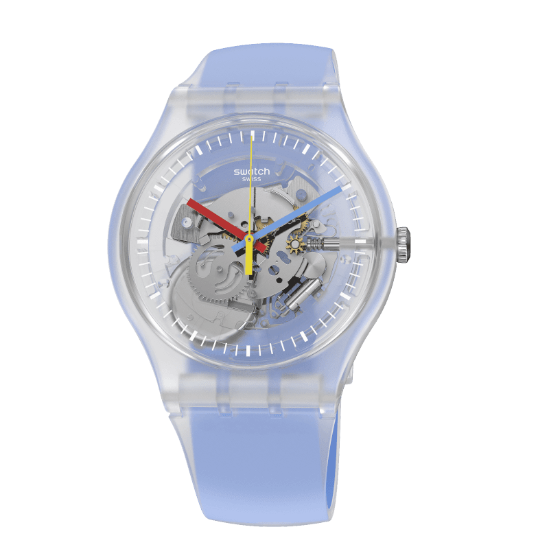 Orologio Swatch Clearly Blue Striped Ref. SUOK156 - SWATCH