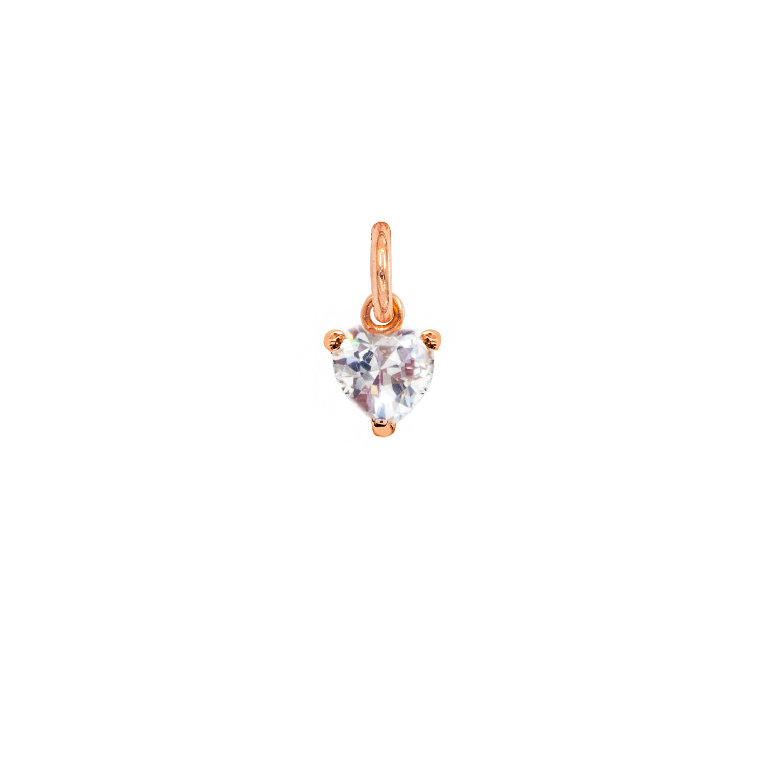 Charm Cuore in Oro 9 Kt e Zirconi  Ref. A0101R9 - FACCO