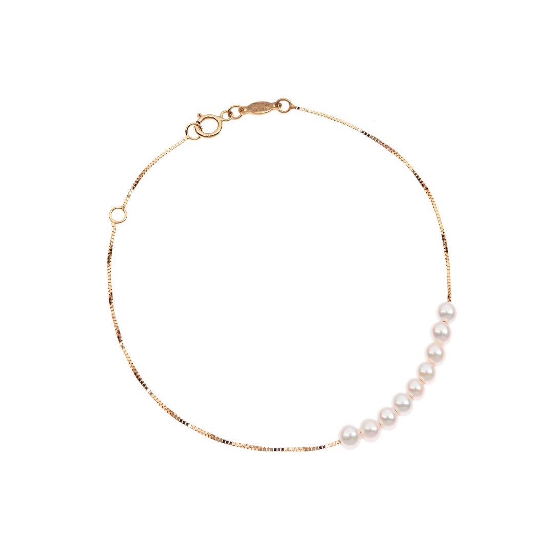 Bracciale in Oro Giallo e Perle Ref. 771207 - FACCO