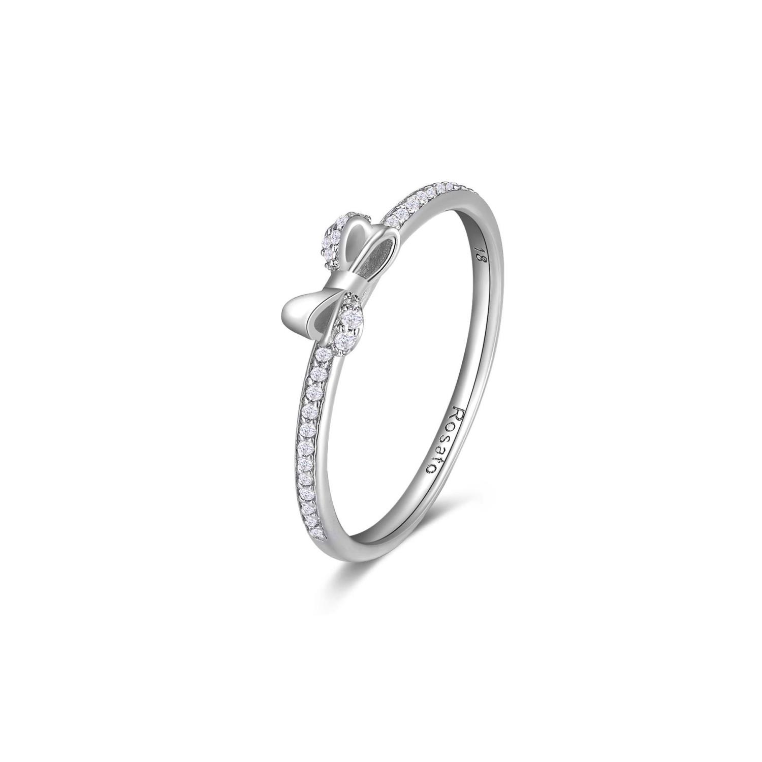 Anello Fiocco Rosato - Allegra Ref. RZA025X - ROSATO