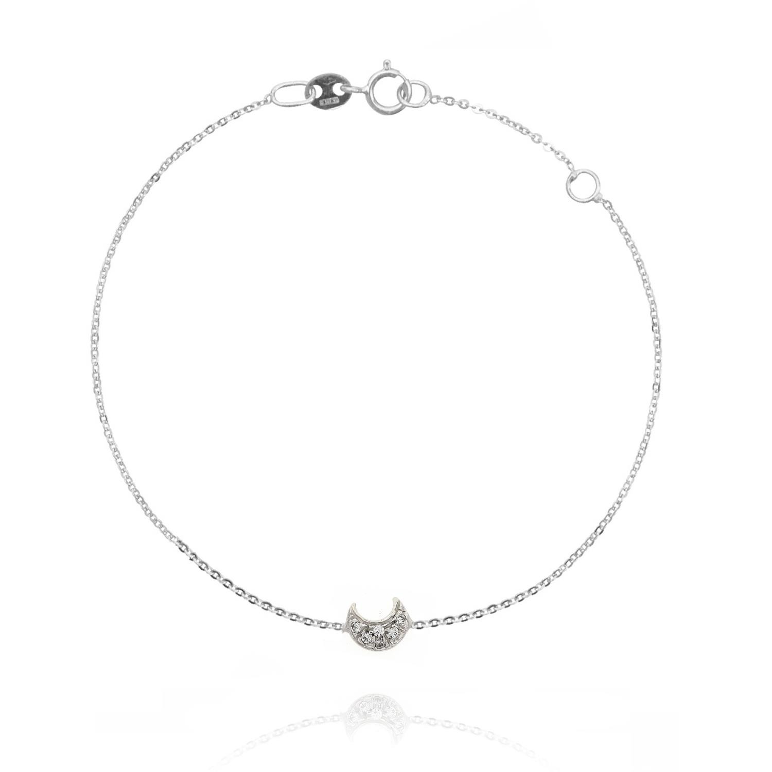 Bracciale in Oro Bianco Simbolo Luna Ref. 765163 - FACCO