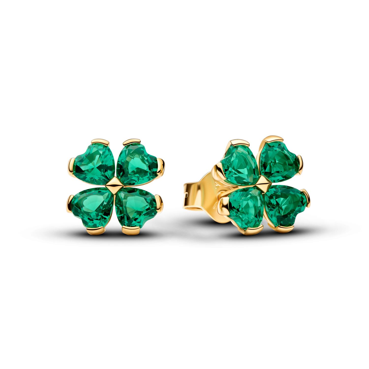 Pandora - Orecchini Quadrifoglio Verde Ref. 264500C01 - PANDORA
