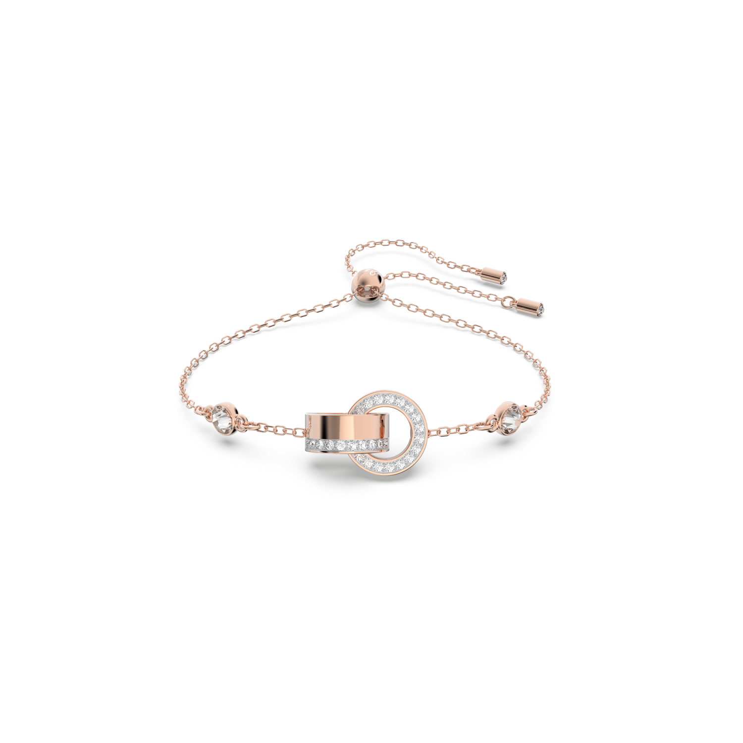 Swarovski - Braccialetto Hollow, Bianco, Placcato color oro rosa Ref. 5636498 - SWAROVSKI