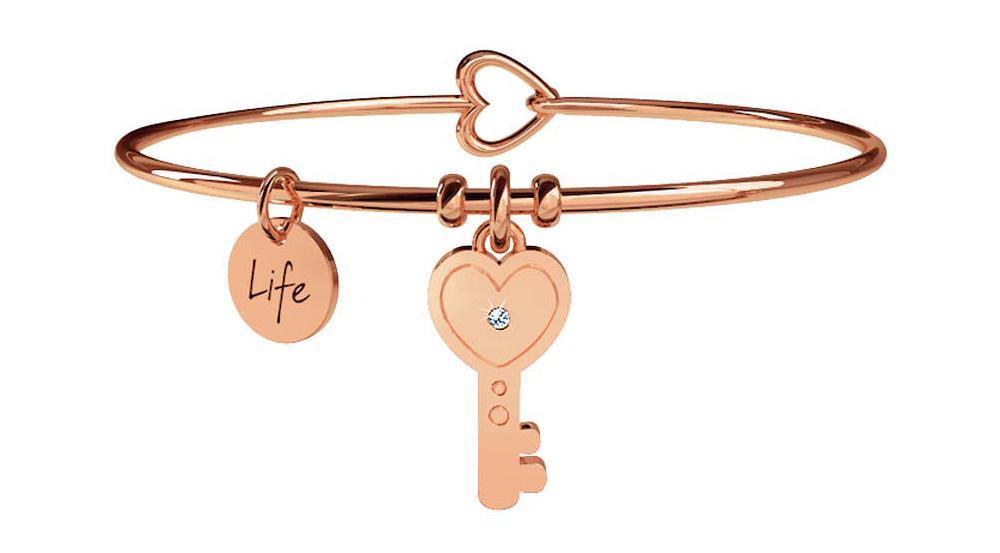 Gioielli Kidult - Bracciale in acciaio 316L e Pvd Ros&egrave; Ref. 731015 - KIDULT