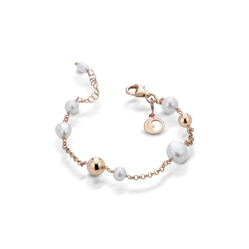 Le Lune Gioielli - Bracciale in Argento rosa con Perle Ref. LGBR225 - LE LUNE
