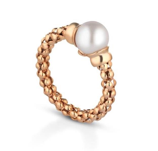 LE LUNE - Anello in AG925 rosa con perla Ref. LGRN51.2 - LE LUNE