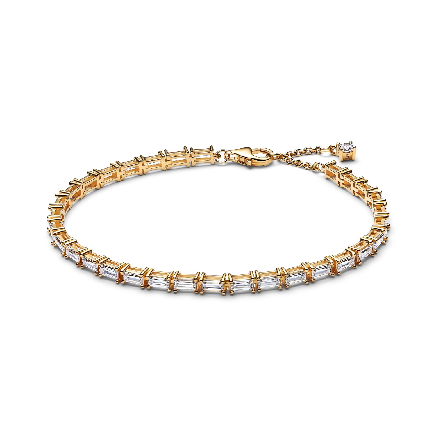 Bracciale Pandora Tennis Taglio Baguette con finitura in oro 14K – 565081C01-20 - PANDORA