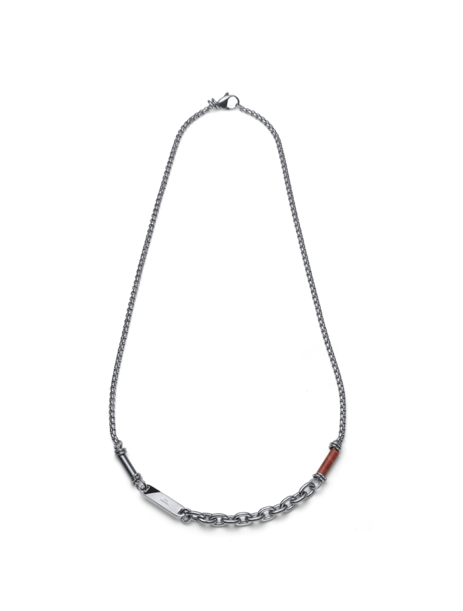 UNOAERRE - Collana Aeternum con Diaspro ed Ematite Ref. 4314 - UNOAERRE