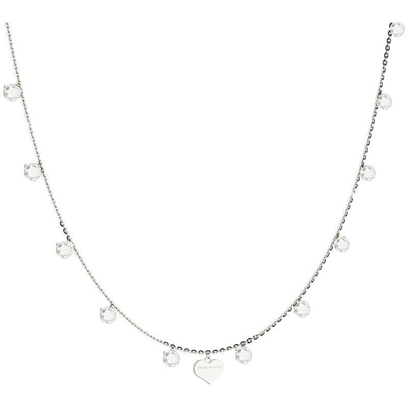 COLLANA REBECCA - LUCCIOLE ARGENTO E PIETRE Ref. SLCKBB05 - REBECCA