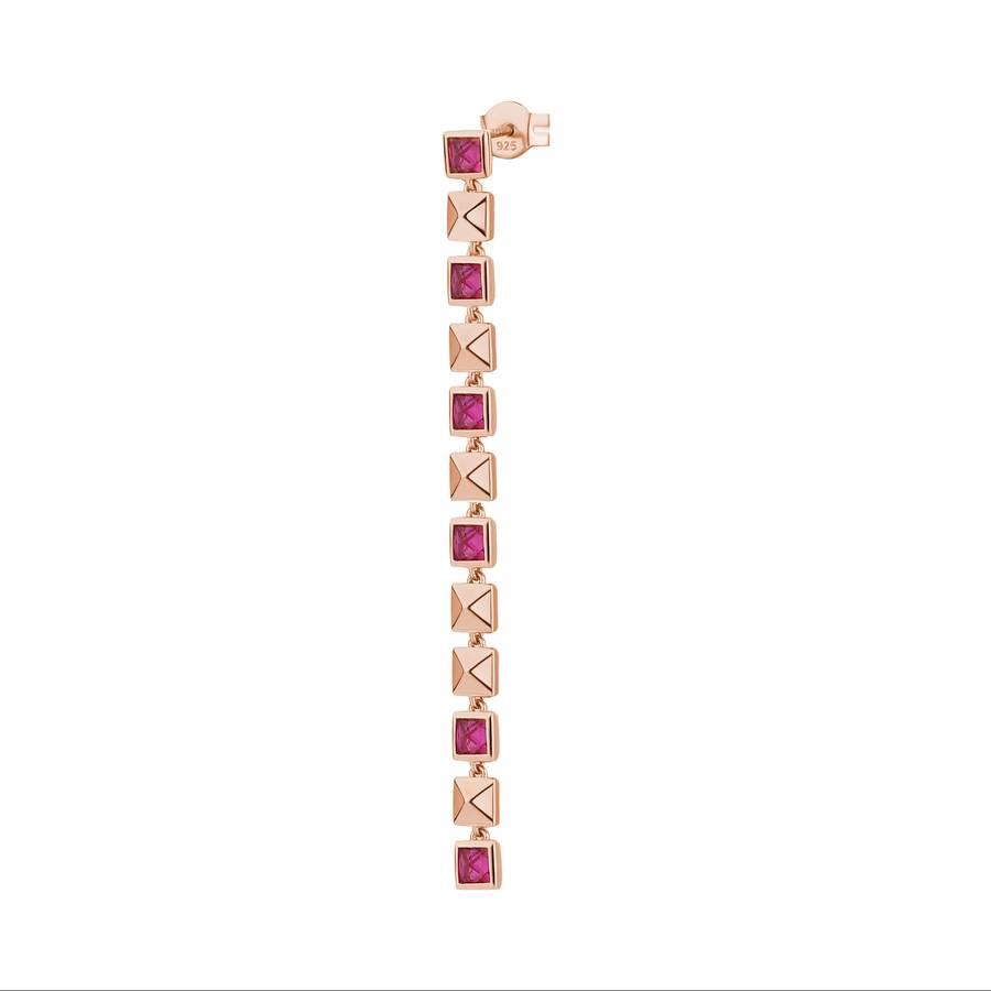 Mono Orecchino Rosato - Cubica Ref. RZCU81 - ROSATO