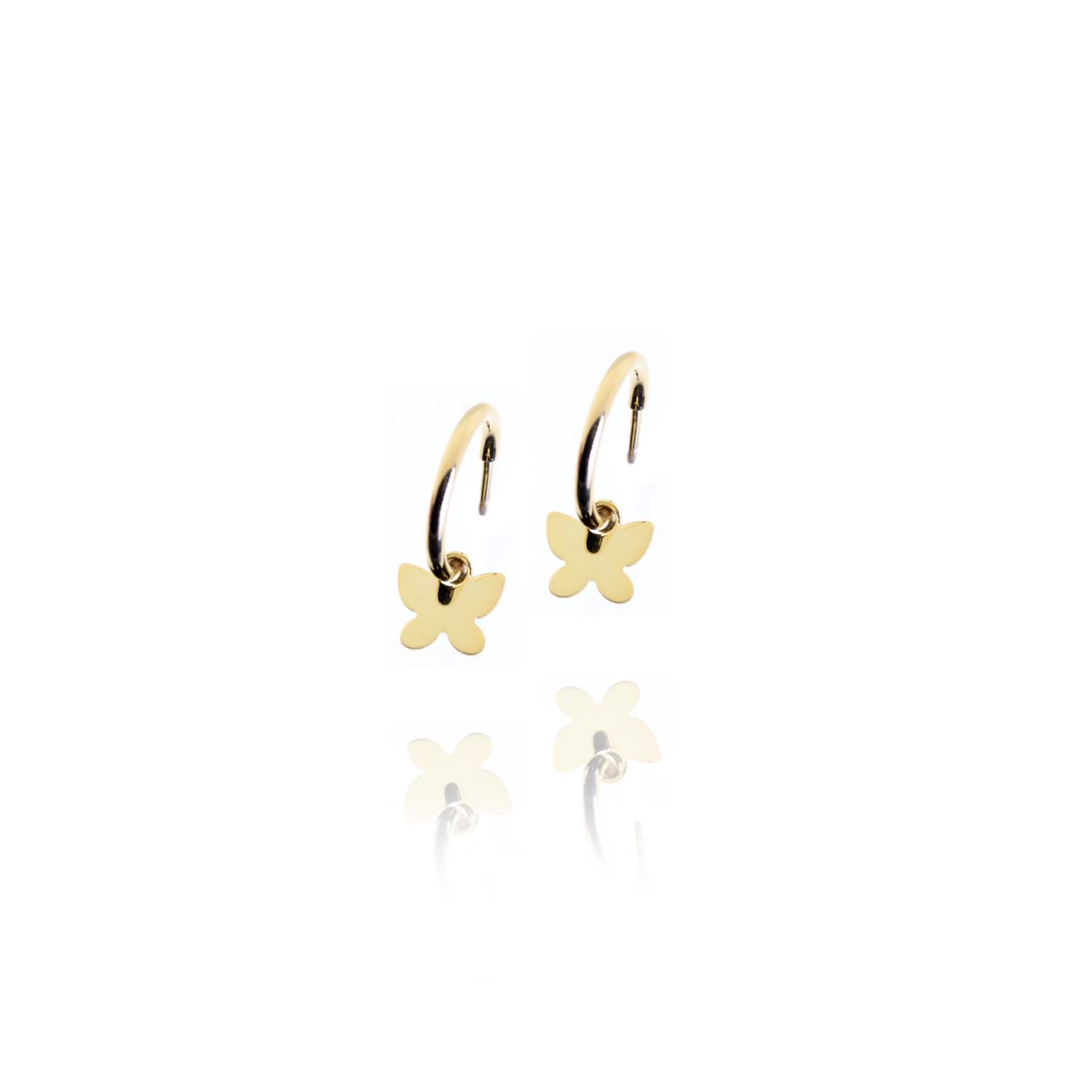 Orecchini in Oro Giallo Simbolo Farfalla Ref. 764690 - FACCO