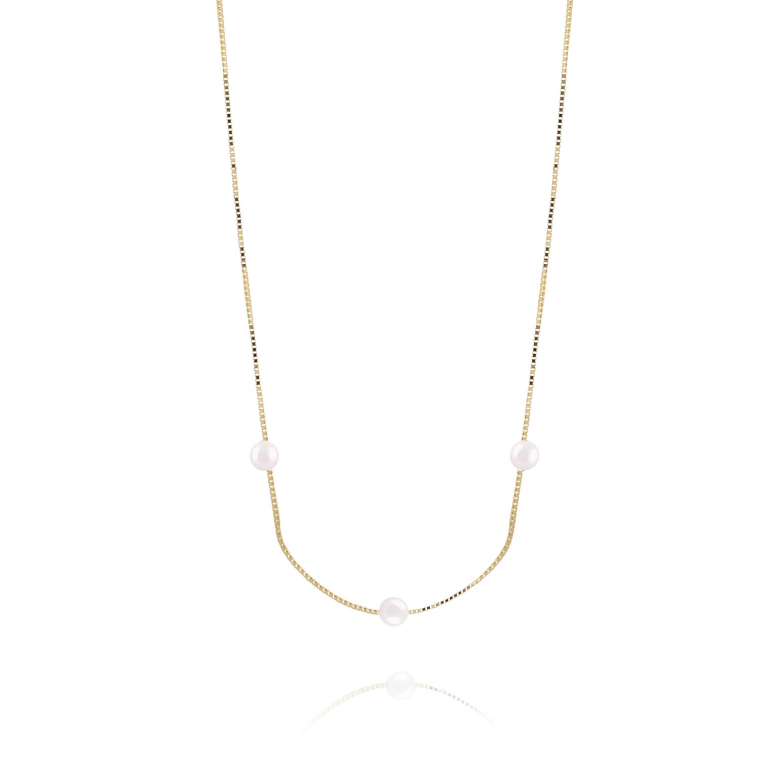 Collana in Oro Giallo e Perle Ref. 766808 - FACCO