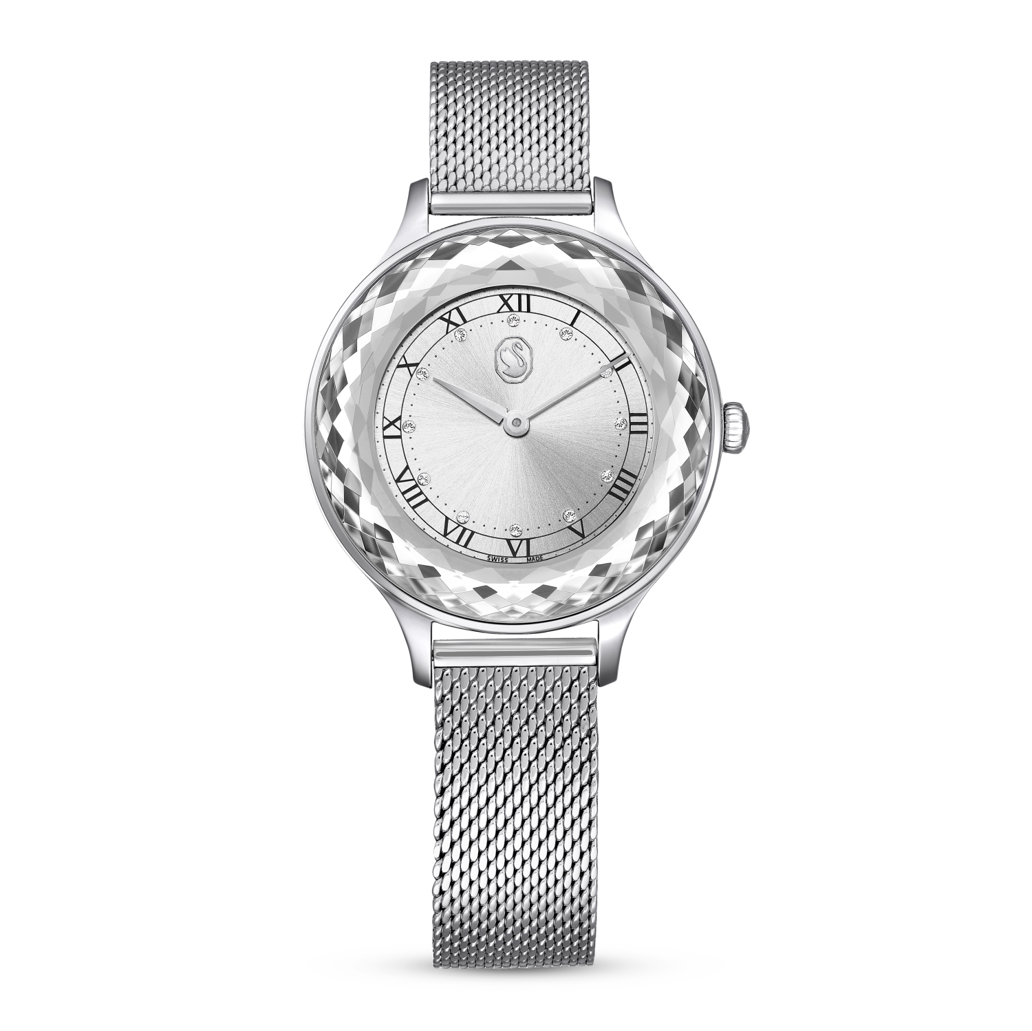 Swarovski - Orologio Octea Nova, Fabbricato in Svizzera, Bracciale di metallo, Tono argentato, Acciaio inossidabile Ref. 5650039 - SWAROVSKI