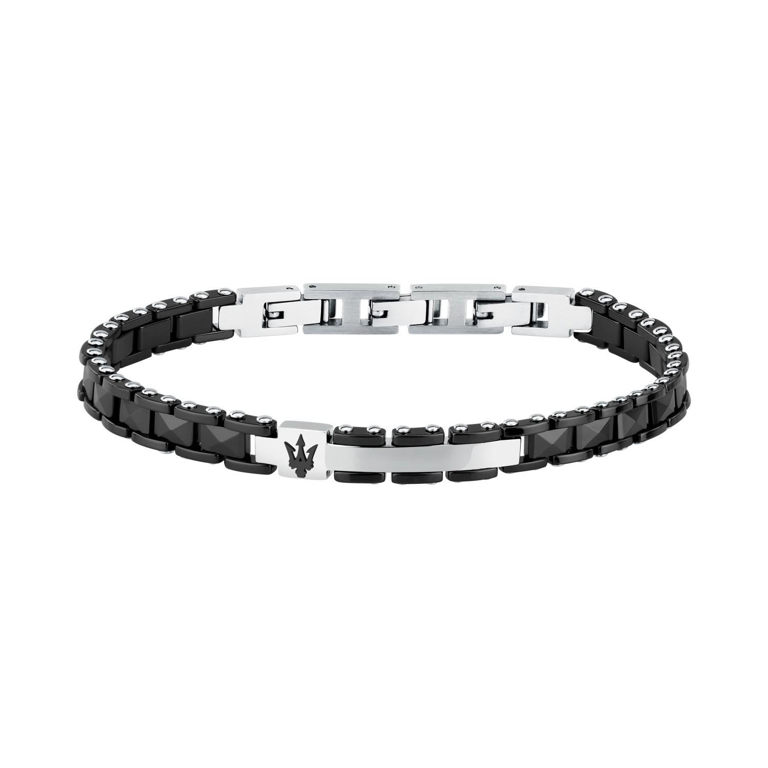Bracciale da uomo Maserati Ceramic in Acciaio - JM426ATZ95 - MASERATI