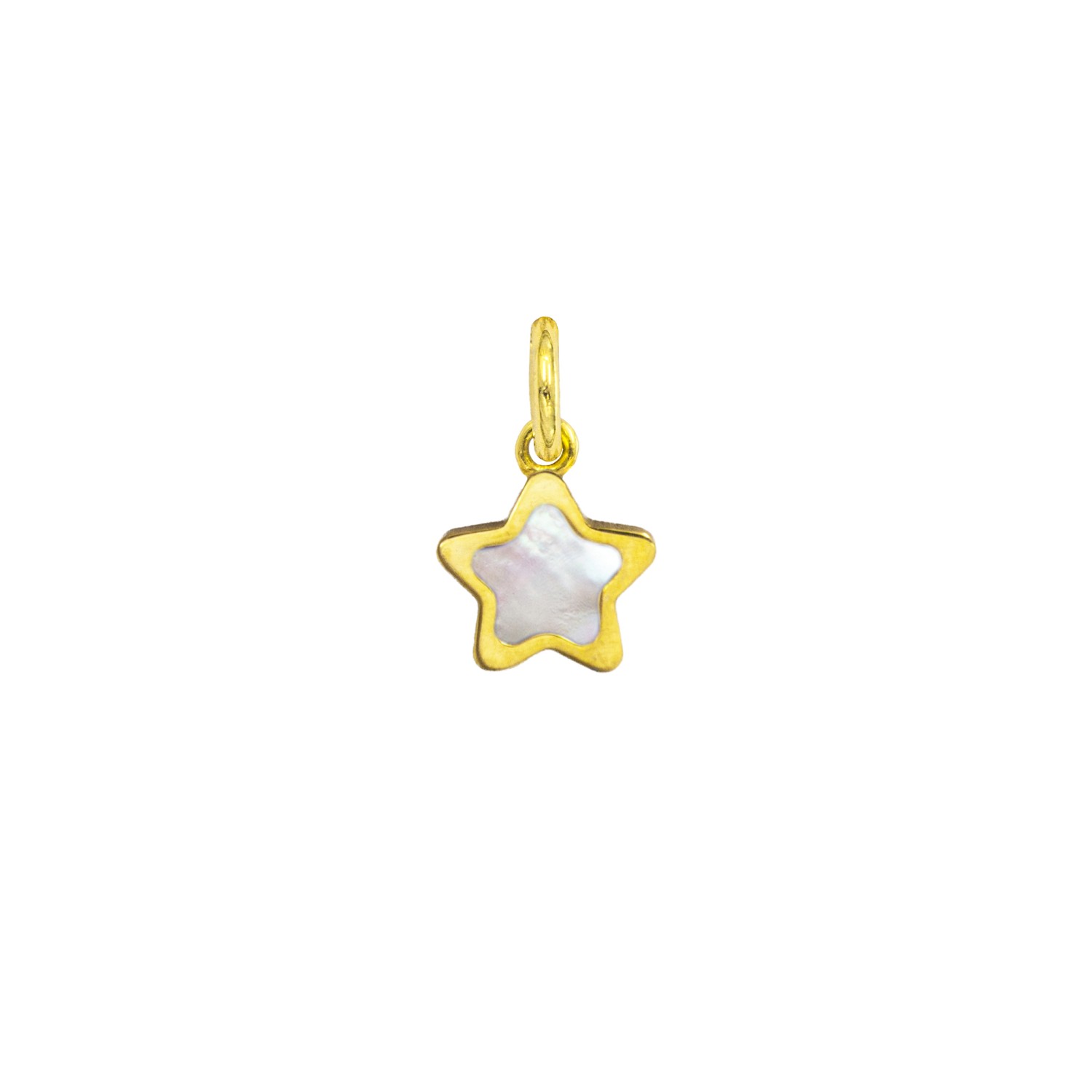 Charm Stella in Oro 9 Kt e Madreperla  Ref. A0134G9 - FACCO