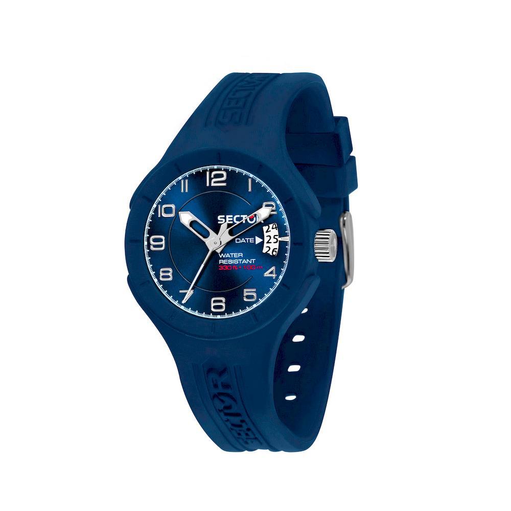 SPEED 37MM 3H BLUE DIAL BLUE ST - SECTOR