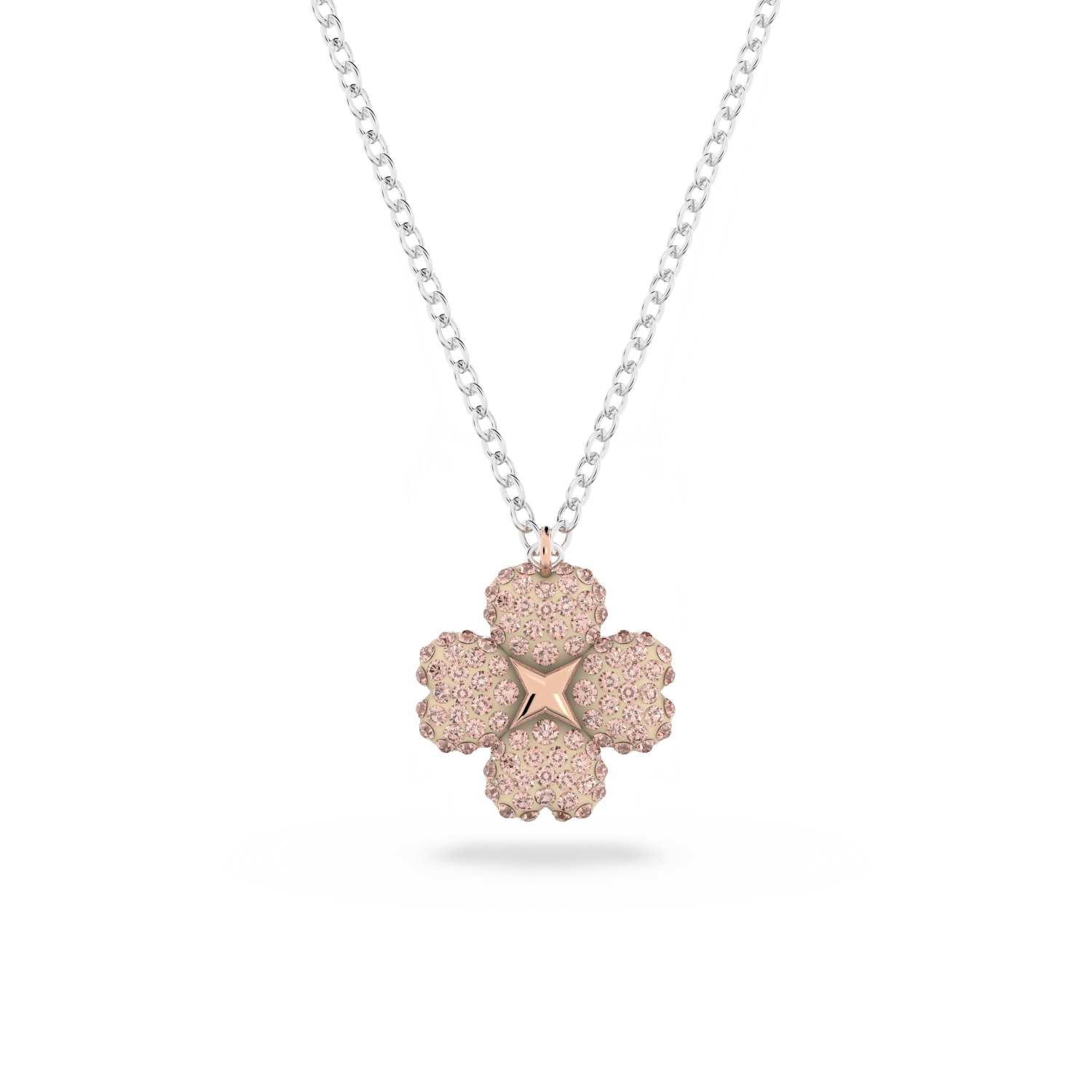 Swarovski - Pendente Latisha, Fiore, Rosa, Finitura in mix di placcature Ref. 5636488 - SWAROVSKI