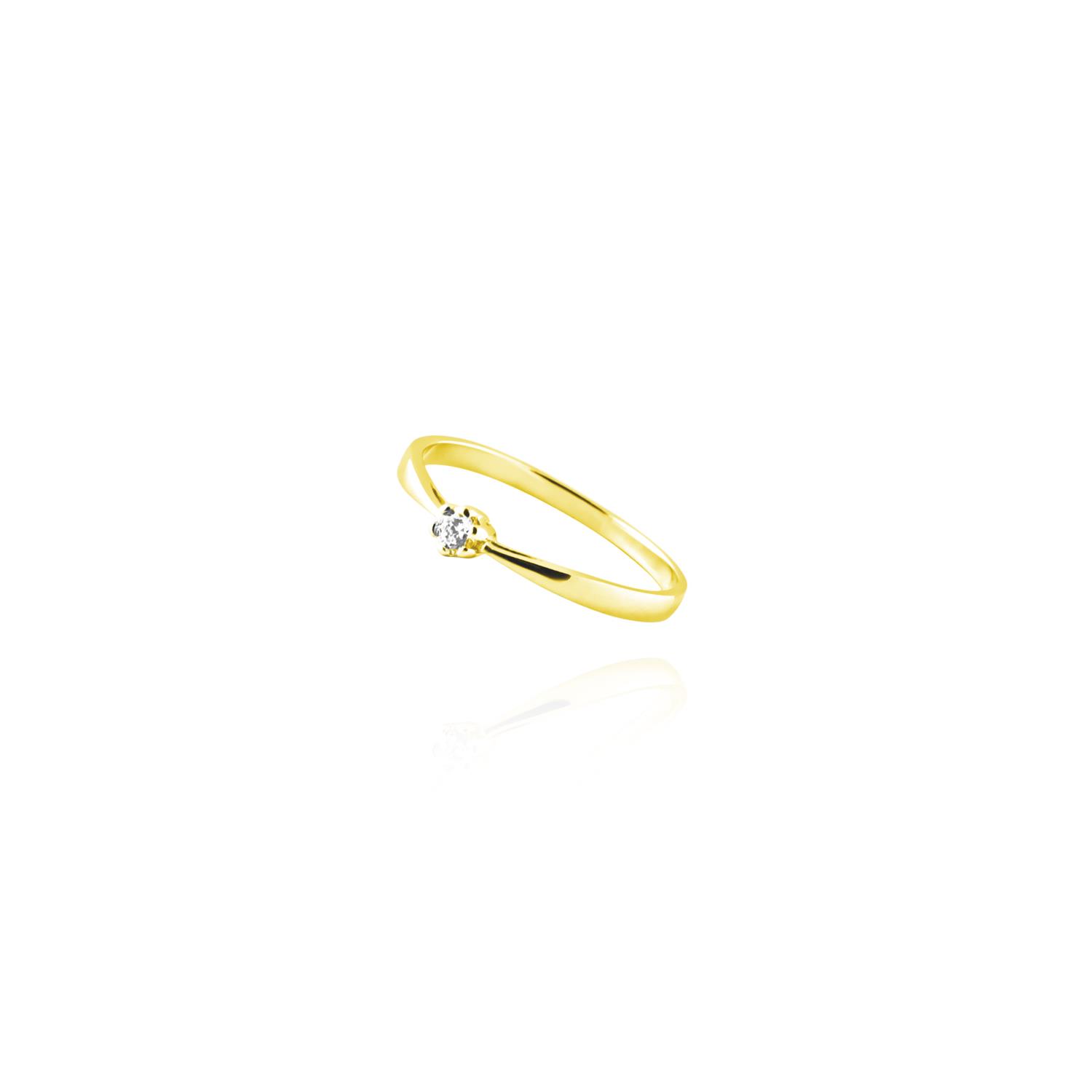 Anello Luce in Oro Giallo e Zircone Ref. 720623 - FACCO