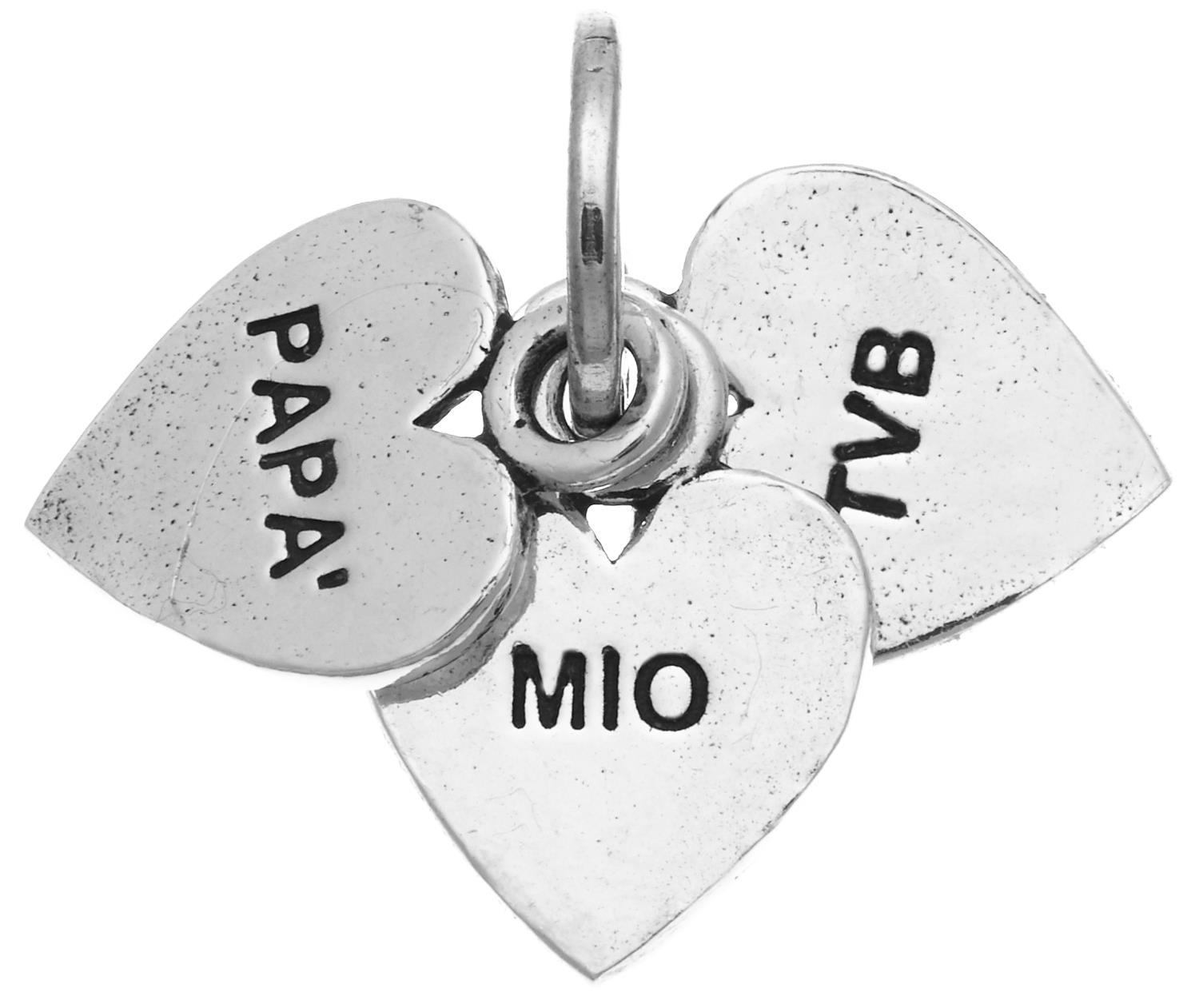 Giovanni Raspini - Charm "Papa' Mio T.V.B" Ref. 10186 - GIOVANNI RASPINI