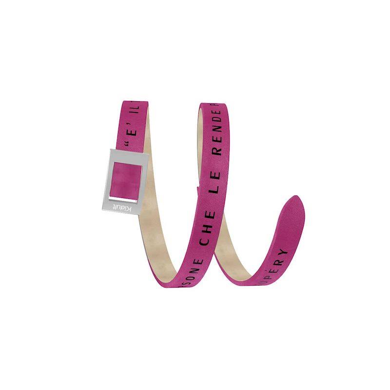 Gioielli Kidult - Cinturino/Bracciale in pelle e acciaio 316L Ref. 731532 - KIDULT