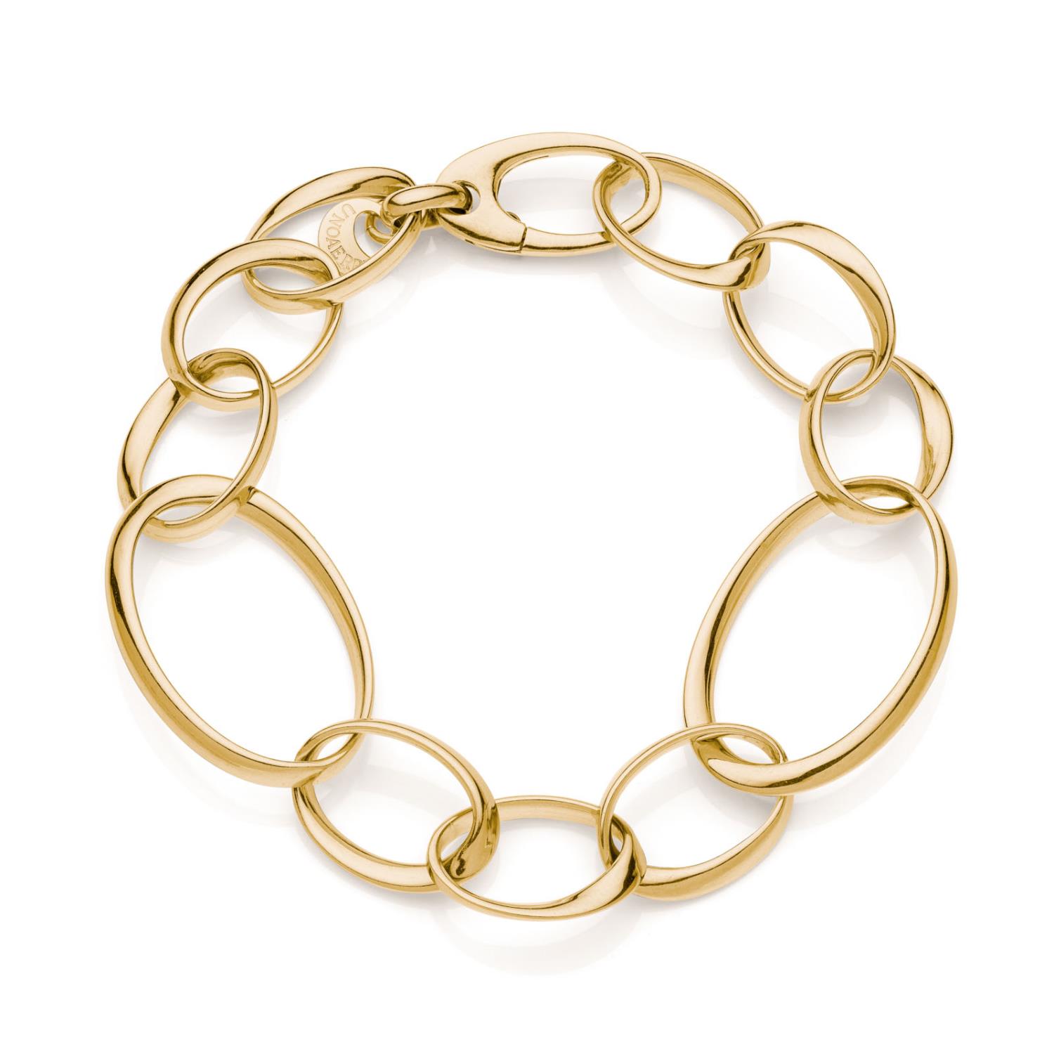 UNOAERRE - Bracciale in argento dorato con maglie ovali Ref. 6293 - UNOAERRE