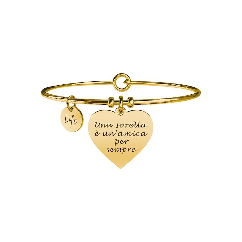 Gioielli Kidult - Bracciale in acciaio 316L e Pvd Gold Ref. 731651 - KIDULT