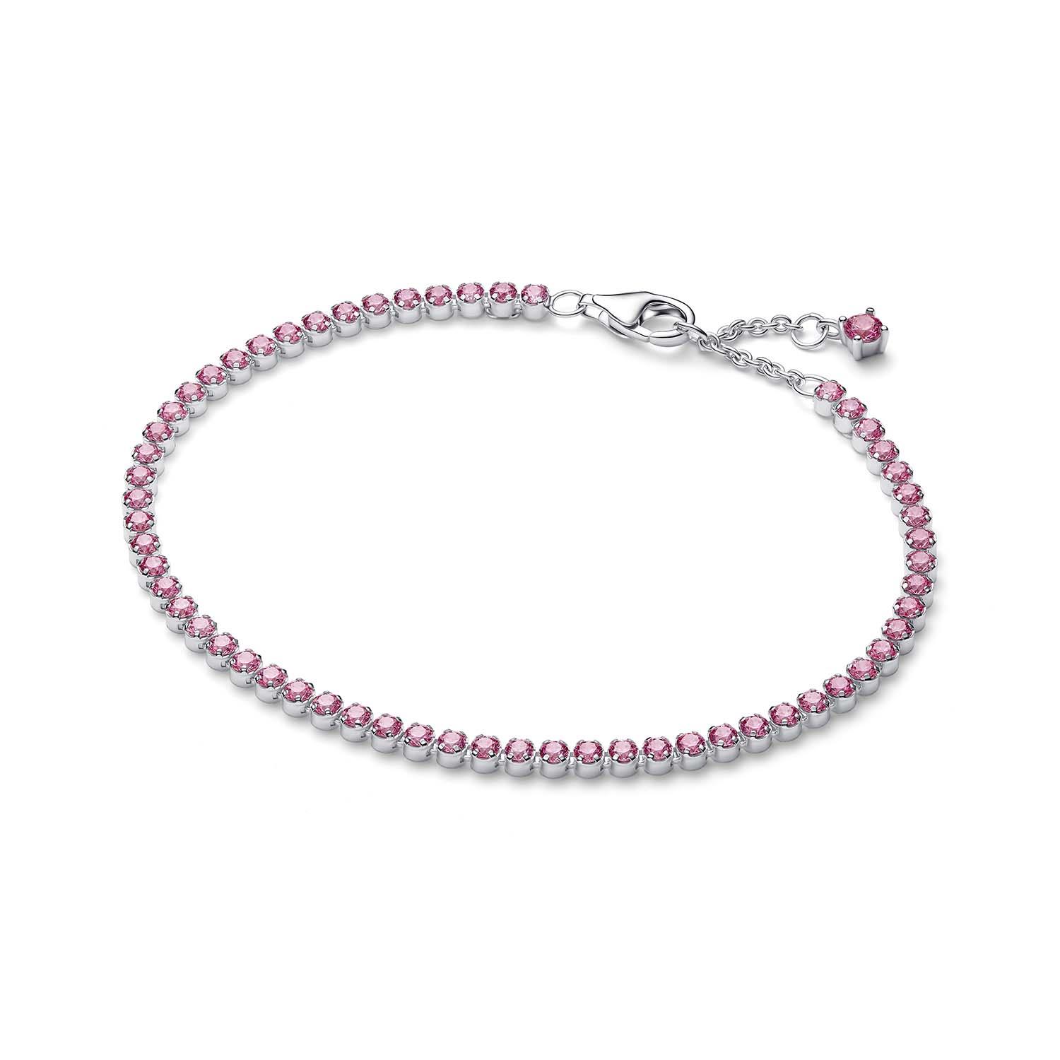 Pandora - Bracciale Tennis con Pietre Rosa Piccole Ref. 593927C02-16 - PANDORA