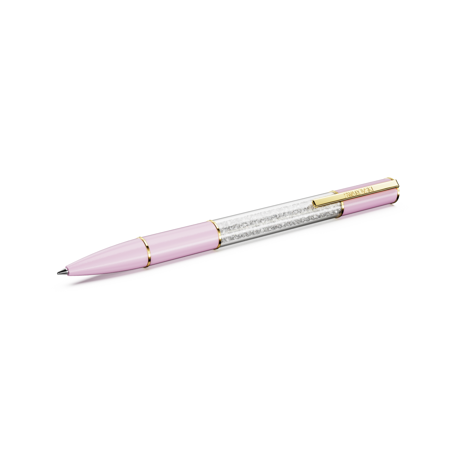 Swarovski - Penna a sfera Crystalline Lustre, Rosa, Placcato color oro Ref. 5693725 - SWAROVSKI
