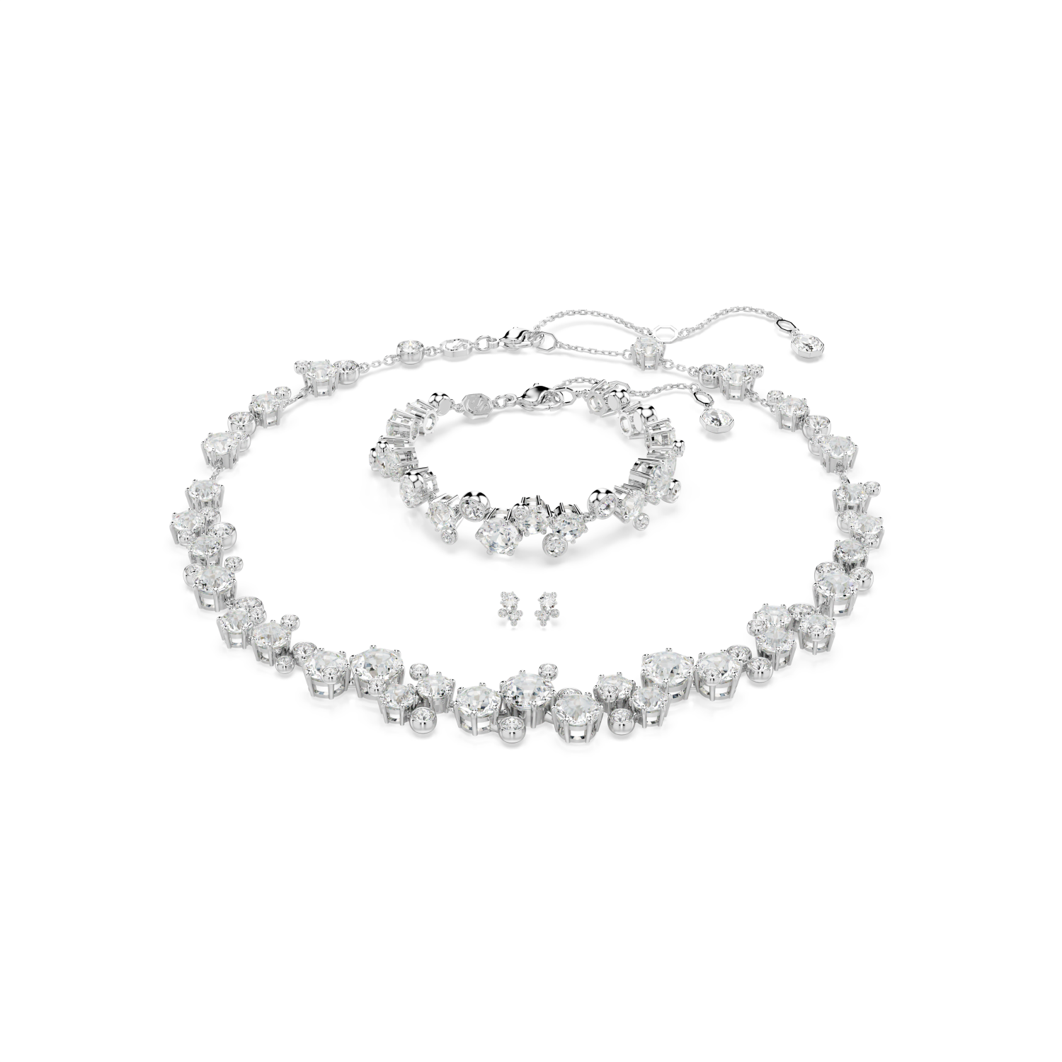 Swarovski - Set Constella, Taglio misto, Bianco, Placcato rodio Ref. 5738285 - SWAROVSKI