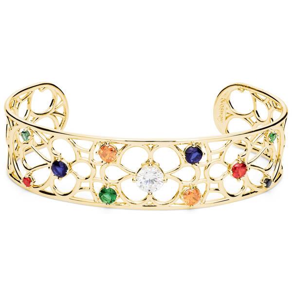 Brosway Bracciale Rigido Donna Corinto – Ottone Rodiato E Zirconi Bianchi – Gioiello Elegante BOI11 – Regalo Di Classe