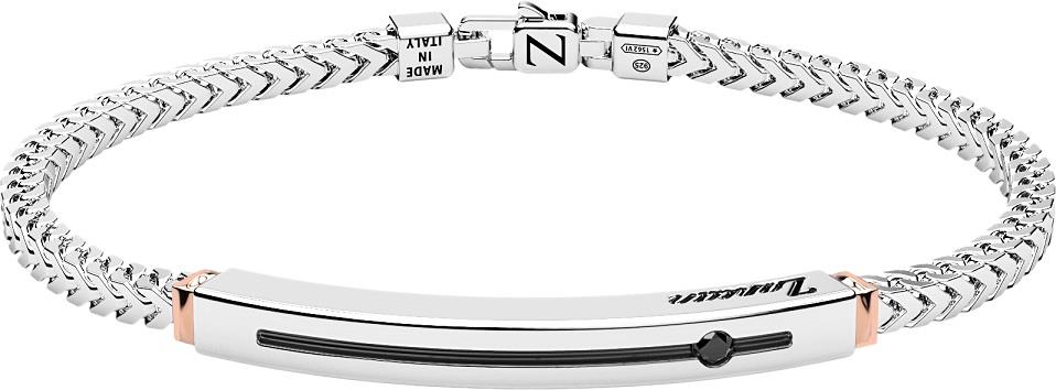 Bracciale Zancan da uomo in Argento e Oro Rosa Ref. ESB298R - ZANCAN