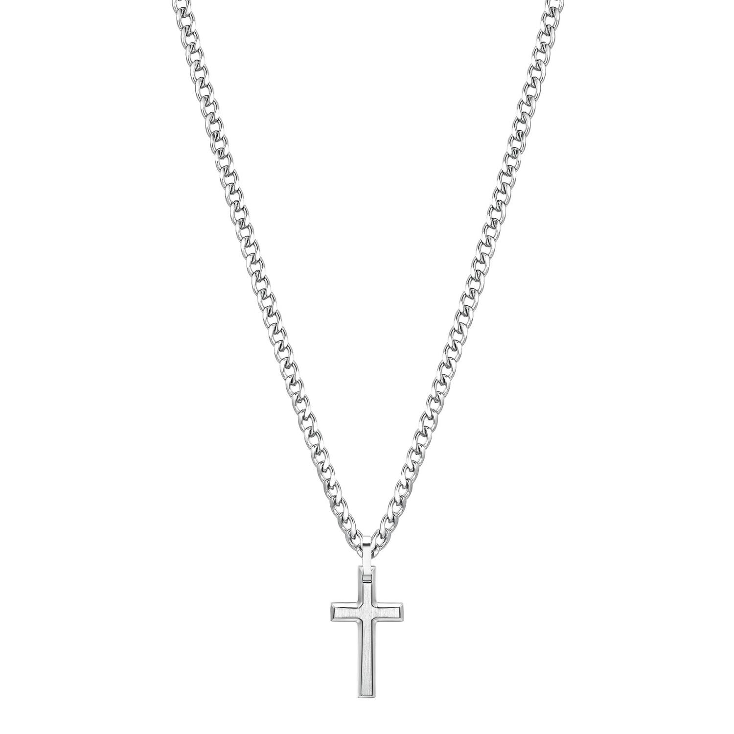 Brosway - Collana INK in acciaio, pendente croce. Ref. BIK10 - BROSWAY