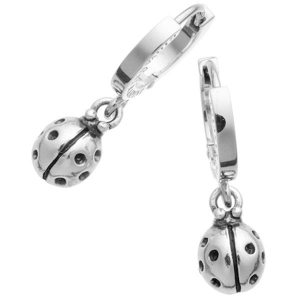 Giovanni Raspini - Orecchini Huggie Coccinella Ref. 10704 - GIOVANNI RASPINI