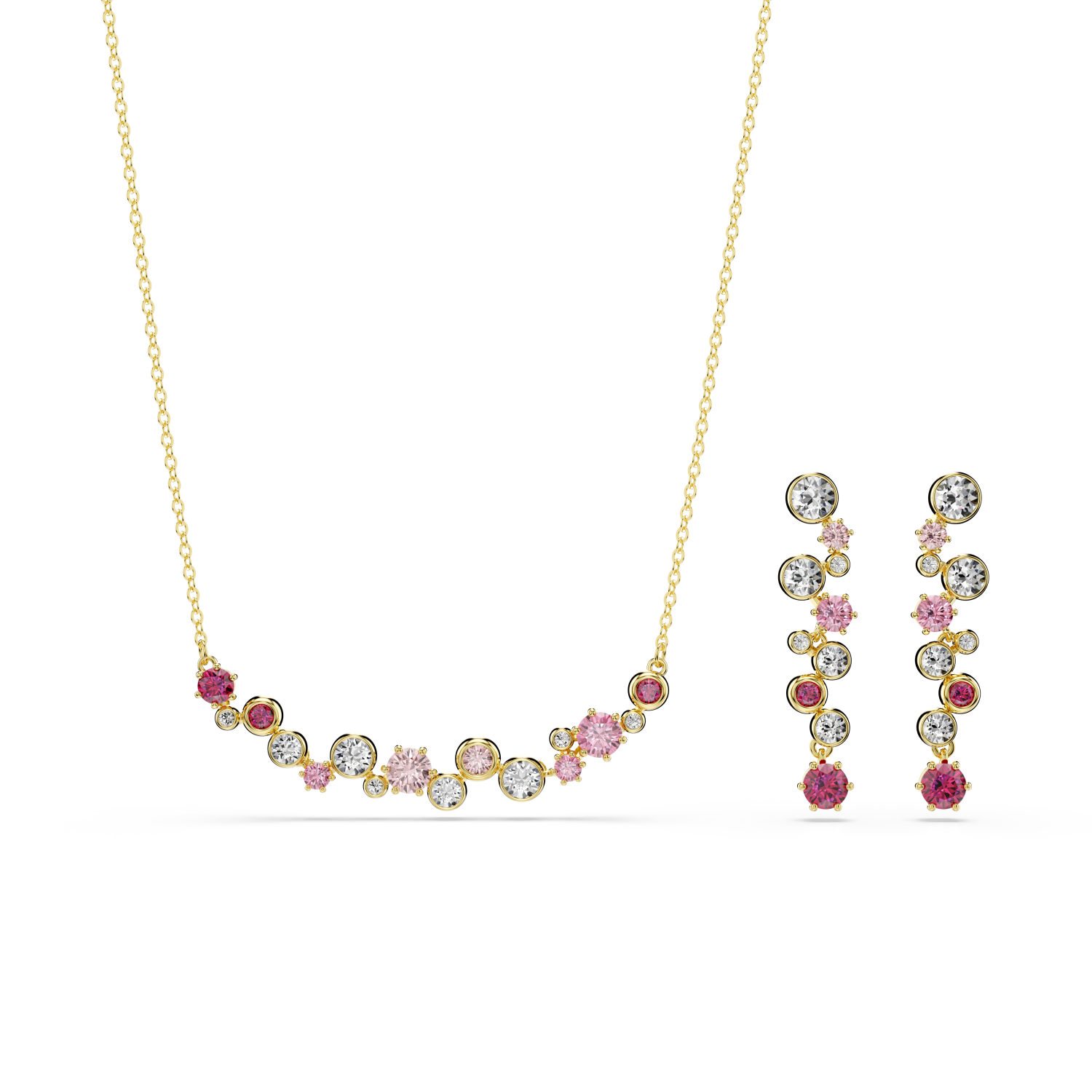 Swarovski - Set Constella, Taglio misto, Multicolore, Placcato color oro Ref. 5722542 - SWAROVSKI