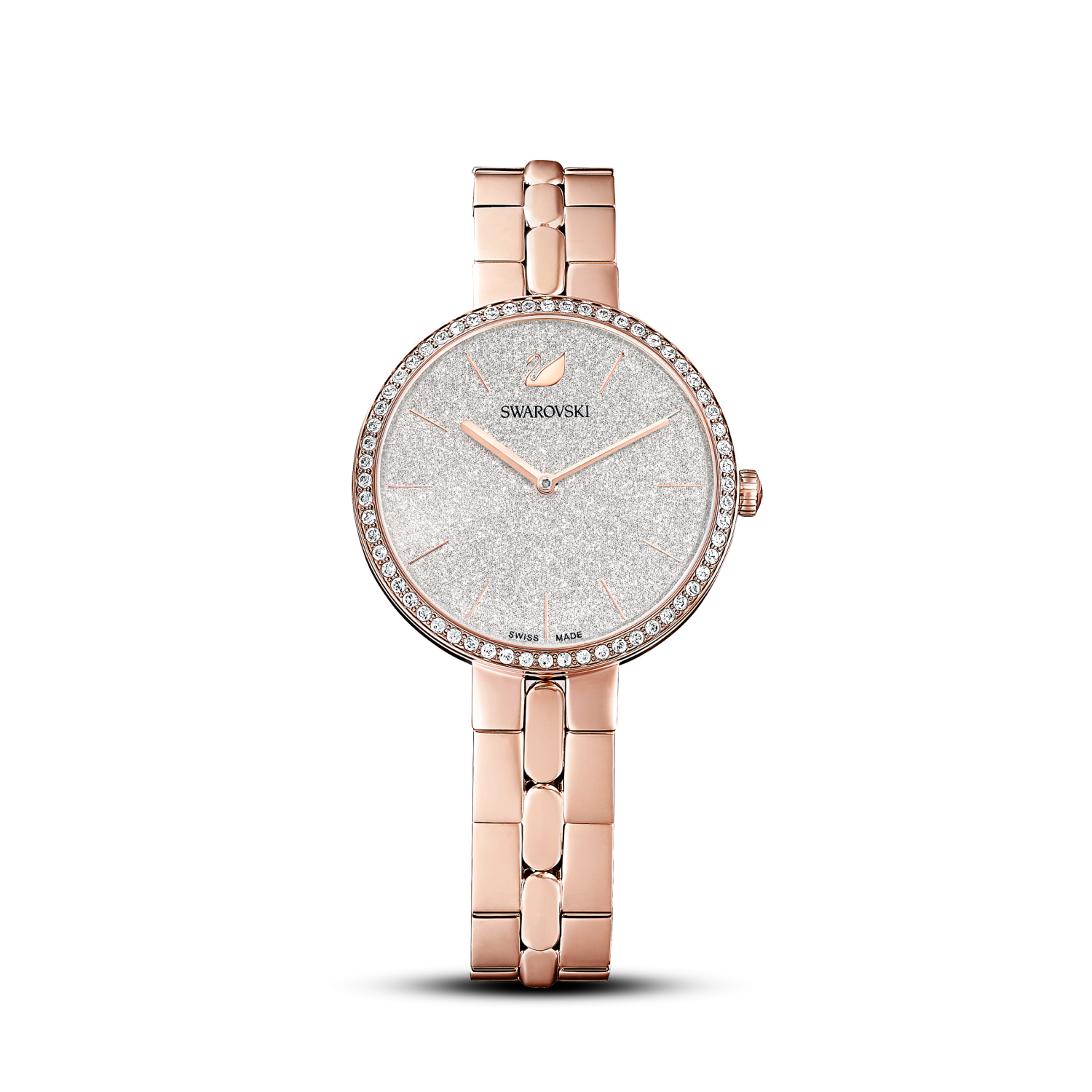 Swarovski - Orologio Cosmopolitan, Bracciale di metallo, Tono oro rosa, Finitura in tono oro rosa Ref. 5517803 - SWAROVSKI