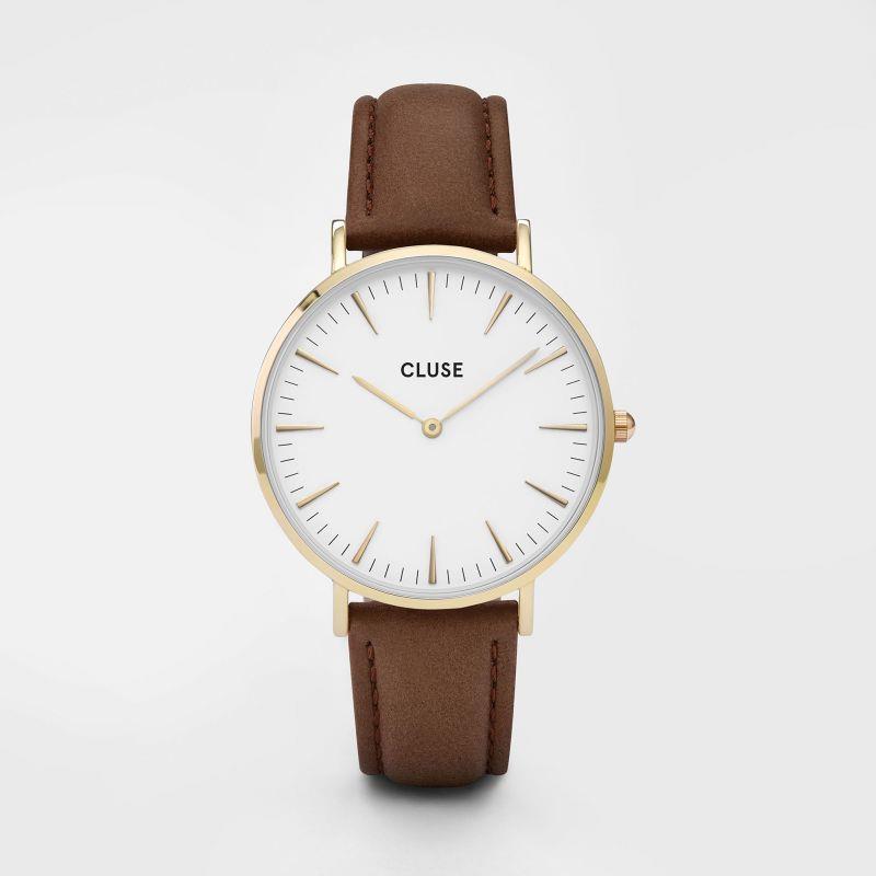 OROLOGIO CLUSE - La Boh&egrave;me Gold White/Brown Ref. CLUCL18408 - CLUSE