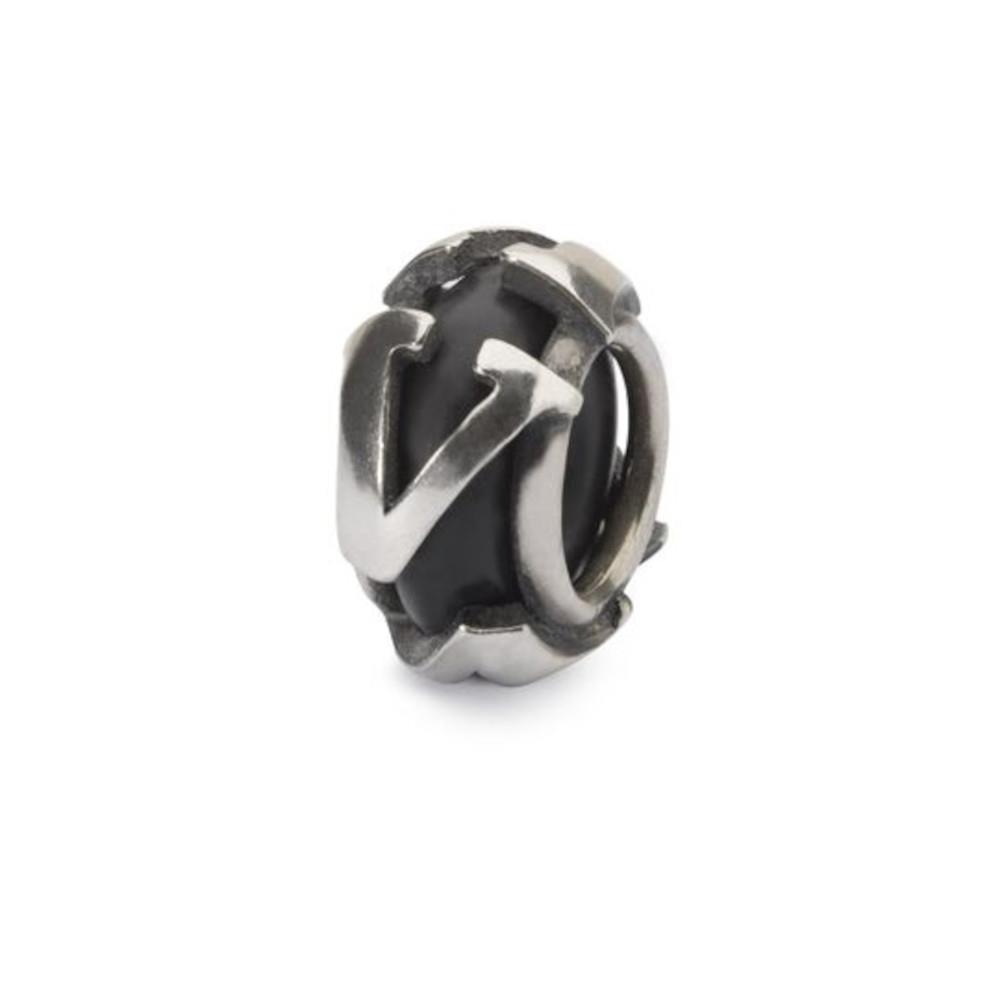 Trollbeads Ritirato - Original Trollbeads Stop Lettera V Ref. TAGBE-10231 - TROLLBEADS