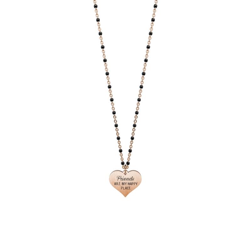 Gioielli Kidult - Girocollo in acciaio 316L e PVD Ros&eacute; Ref. 751077 - KIDULT