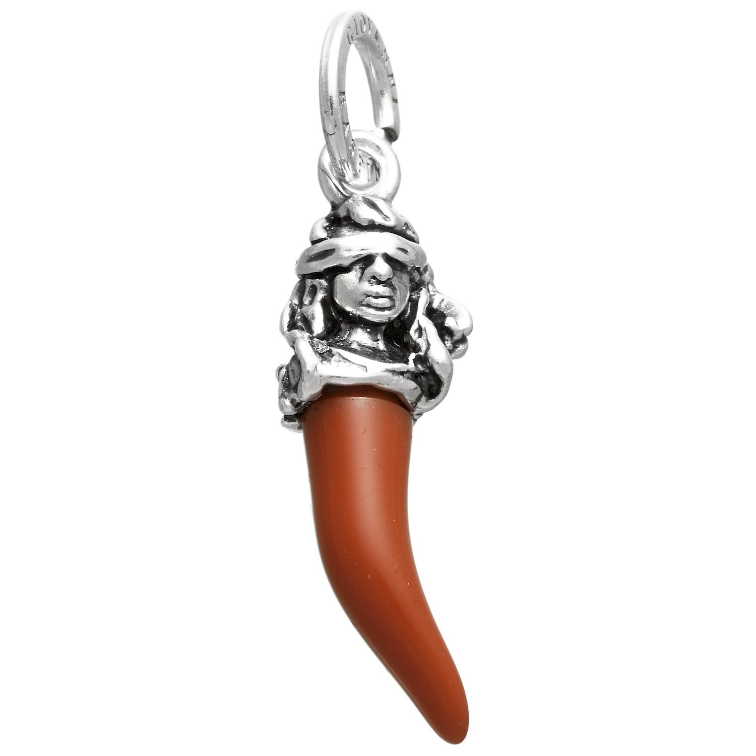 Giovanni Raspini - Charm Corno Rosso Dea Fortuna Ref. 10997 - GIOVANNI RASPINI